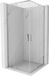 Mexen Exo porte de douche pivotante carrée 100 x 100 cm, transparent, chrome
