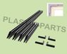 plastik-parts Ramenkozijnen Zwart Draaikipraam Bouwpakket 266 mm x 729 mm