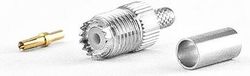 Connecteur Mini-UHF, connecteur à sertir pour câbles LMR/HDF200, coupleur coaxial