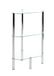 HAKU Plank chroom, Metaal, veiligheidsglas - Maat: B 45 cm x H 77 cm x D 32 cm, Stijl: Modern