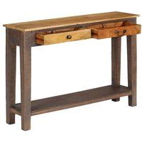vidaXL Wandtafel vintage stijl 118x30x80 cm massief hout