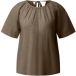 s.Oliver Korte Mouwen Linnen Mix Blouse met Plooien en Strik Dames