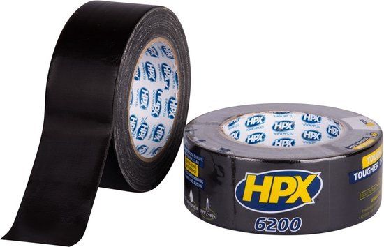 HPX Pantsertape - Zwart - 48mm x 25m