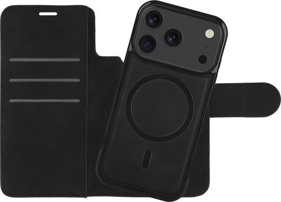 Just in Case PrimeWallet SnapOn Flip Case voor Apple iPhone 17 Pro - Zwart