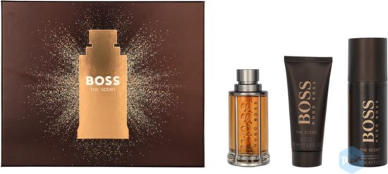 Hugo Boss The Scent Geschenkset Eau de Toilette Spray 100ml + Deo Spray 150ml + Douchegel 100ml 350 ml