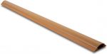Delock Kunststof kabelgoot half-rond met zelfklevende plakstrip - 100 x 5 cm / bruin