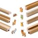 Erzi 41263 Forest Animals Craft Moulding houten speelgoed, bosdieren, 45 x 11 x 60 cm, meerkleurig