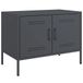 VidaXL Meuble TV 68x39x50,5 cm acier anthracite