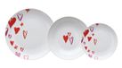 Tognana Porcellane Amore servies 18 stuk(s) Porselein Rood, Wit