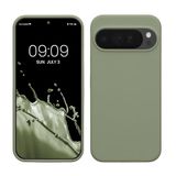kwmobile telefoonhoesje geschikt voor Google Pixel 10 Pro XL - Hoesje met siliconen coating - Smartphone case in grijsgroen