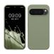 kwmobile telefoonhoesje geschikt voor Google Pixel 10 Pro XL - Hoesje met siliconen coating - Smartphone case in grijsgroen