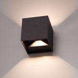 HOFTRONIC Kansas Wandlamp Buiten Up and Down LED Zwart IP65 Dimbare 6W 3000K