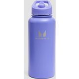 Myprotein Gerecyclede Metalen Fles met Klaprietje 1L - Power Indigo