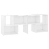 vidaXL TV-meubel 104x30x52 cm bewerkt hout hoogglans wit