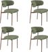 Housecraft Living Claes Eetkamerstoelen Gemêleerd Groen - Set van 4