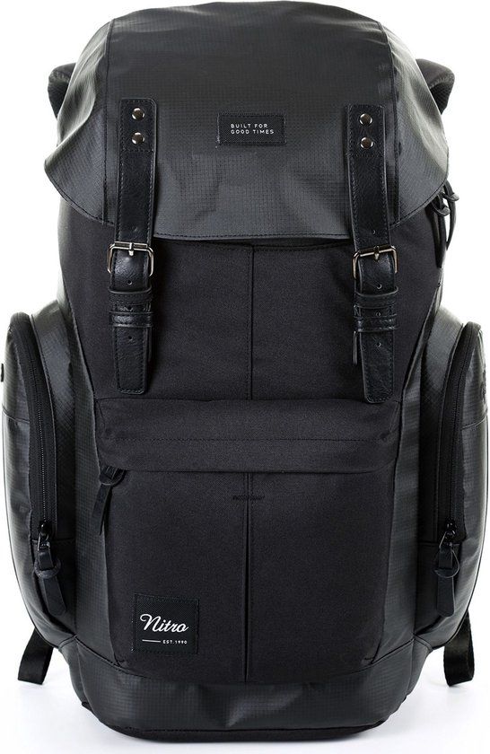 Nitro Daypacker Rugzak - 32L - Tough Black - Vintage