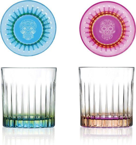 RCR Tumblers Pedro & Rosa - 360ml - 6 stuks - Glas - Transparant - Vaatwasserbestendig