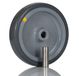 RS PRO Rolwagenrol zwart, mat rubber, volledig materiaal, 60 kg, antistatisch Ø 100 mm, B. 22 mm