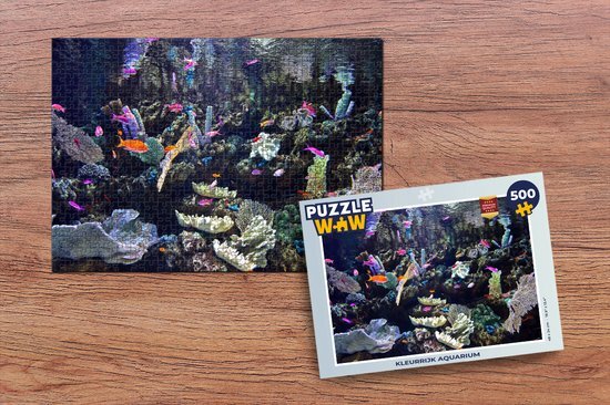 MuchoWow Puzzel Kleurrijk aquarium - Legpuzzel - Puzzel 500 stukjes