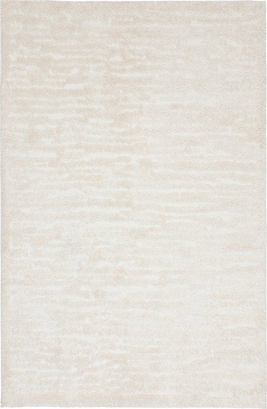 TESSO LIVING Zacht Hoogpolig Vloerkleed Crème 120x160cm - TESSO LIVING