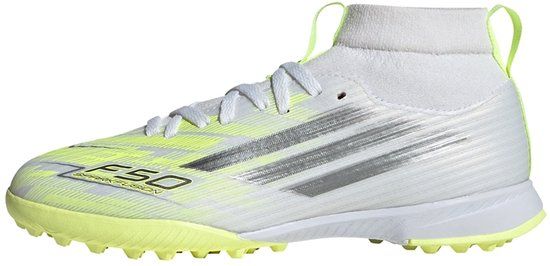 Adidas Performance F50 Sparkfusion League Mid Cut Turf Voetbalschoenen Kinderen Wit