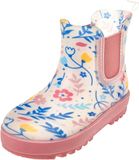 Playshoes Kinderregenlaarzen met bloemenmotief - Ecru - Maat 22