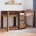 vidaXL Stapelbed voor kinderen, antiek hout, 100 x 200 cm