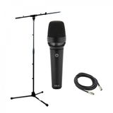 G4M Gear4music G4M Dynamic Vocal Microphone with Mic Stand and Cable