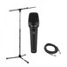 G4M Gear4music G4M Dynamic Vocal Microphone with Mic Stand and Cable