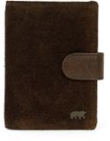 Bear Design Vic Suede Leren Pasjeshouder / Creditcardhouder - Bruin