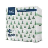 PAW - 50 stuks Airlaid servetten (40 x 40 cm) - perfect voor Kerstmis, winter, vakantie - tafeldecoratie - Airlaid servetten in stoflook - naaldbos
