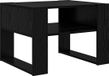 vidaXL Salontafel zwart eiken 66 x 53 x 45 cm bewerkt hout