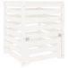 vidaXL Compostbak 63,5x63,5x77,5 cm massief grenenhout wit