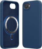 kwmobile telefoonhoesje geschikt voor Apple iPhone 17e / iPhone 16e - Hoesje met magneet compatibel met MagSafe - Smartphone case in marineblauw