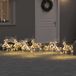 VidaXL Rennes LED 7 pièces 40 LED doré 44 x 18 x 65,5 cm PET