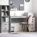 Maison Exclusive - Bureau, couleur Sonoma gris, 90 x 40 x 76 cm