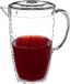 5Five Sapkan/schenkkan karaf met deksel - 2 liter/2000 ml - transparant - kunststof - 20 x 24 cm