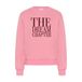 Kaffe Kaffe katoenen sweater met tekst - roze