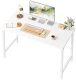 PromoHome Werkbureau 100x48 cm - Robuust Design met Stalen Frame