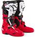 Alpinestars Tech 10 Enduro Motorcross bottes - Rouge/noir/blanc - Taille 48