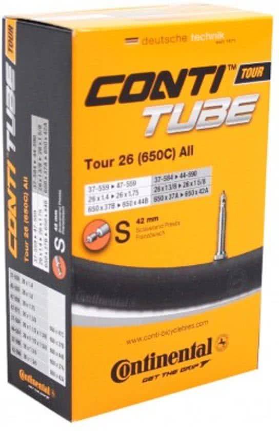 Continental Binnenband Fiets - Frans Ventiel - 42 mm - 26 x 1 3/8 - 175 - 4019238556612