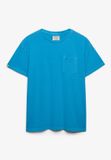 Superdry - Klassiek Katoenen Linnen T-shirt met Zak - Heren - T-shirts - Hawaii Blue - XXL