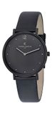Pierre Cardin Belleville Simplicity CBV.1021 Horloge - Leer - Zwart - Ø 39 mm