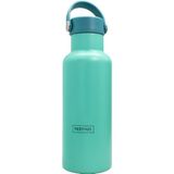 Nerthus FIH 1417 dubbelwandige thermosfles 500 ml schroefdop turquoise werk bergen strand
