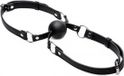 Black Kiss Me Dubbele Bal Gag - Ø 4.5 cm Zwart