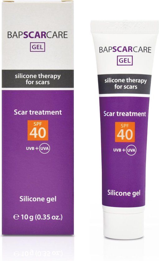 BAPSCARCARE siliconengel met UV bescherming | Littekencrème | 10g