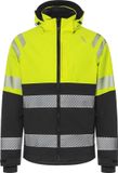 Fristads Hogezichtbaarheids stretch shelljack klasse 2 4690 GLS - Hi-Vis geel/zwart - XL