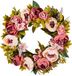VEVOR Couronne décorative 48,26cm pivoines roses hortensias