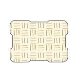 Bonamaison, Digitaal bedrukte muismat, antislip onderkant, voor kantoor en thuis, afmetingen: 22x18 cm