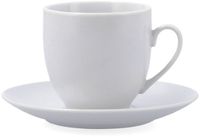 Quid Kopje met schoteltje Quid New Renova Wit Keramisch 200 ml (6 Stuks)
